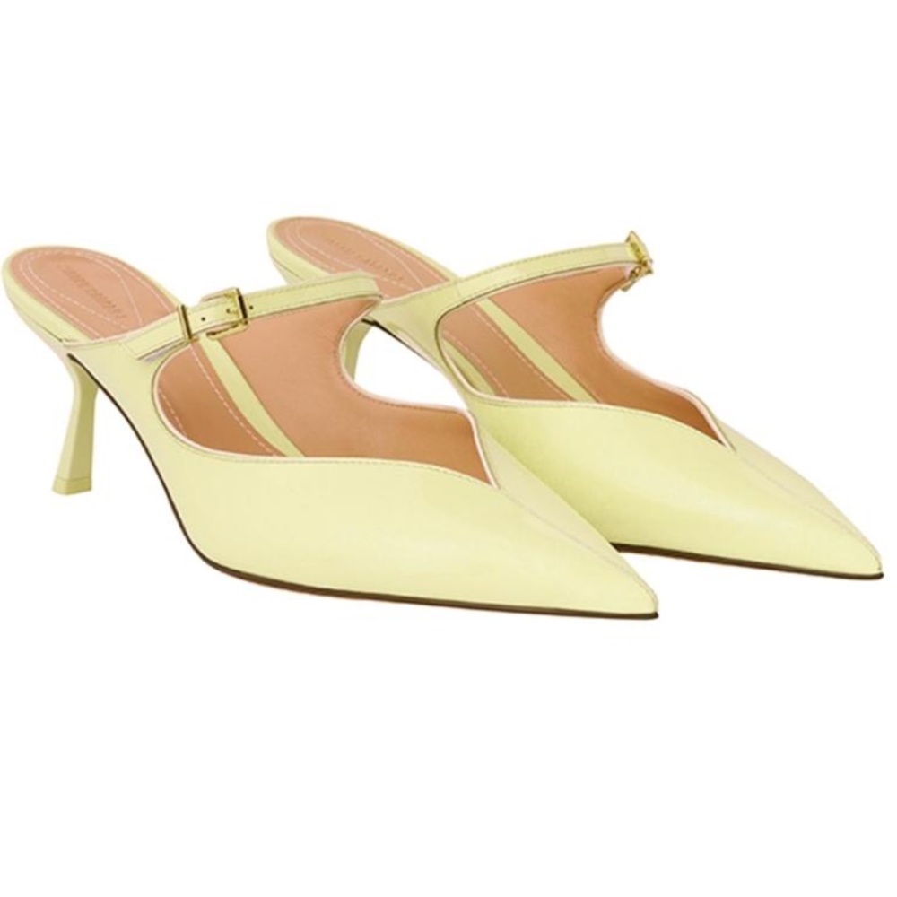 Zimmermann Aura Mule Heels in Yellow